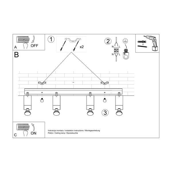 Valge laevalgusti Toscana - Sollux-image-4