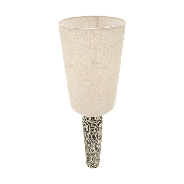 Must/kreemikas põrandalamp tekstiilist varjuga (kõrgus 145 cm) Nairobi - Mauro Ferretti-image-4