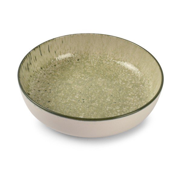 Roheline/kreemikas sügav savitaldrik ø 18,5 cm Gravel - ONA