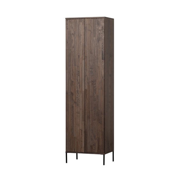 Pruun saarepuust riidekapp 60x210 cm Gravure – WOOOD-image-2