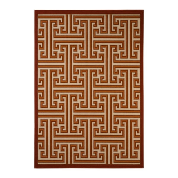 Červený koberec vhodný do exteriéru Veranda, 230 x 160 cm