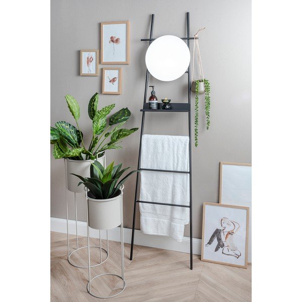 Must dekoratiivne redel koos peegliga Glint - Leitmotiv-image-1