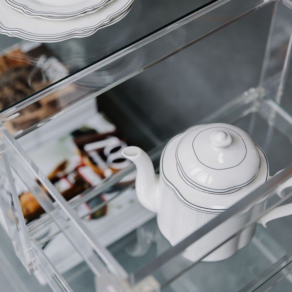 Valgest portselanist teekann 1,3 l Odette - S|P Collection-image-1