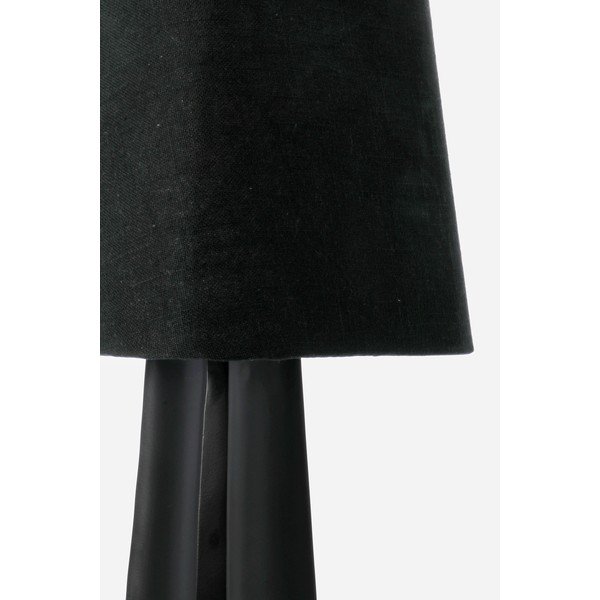 Must metallist laualamp kangast varjuga (kõrgus 61 cm) Tripura - Bizzotto-image-3