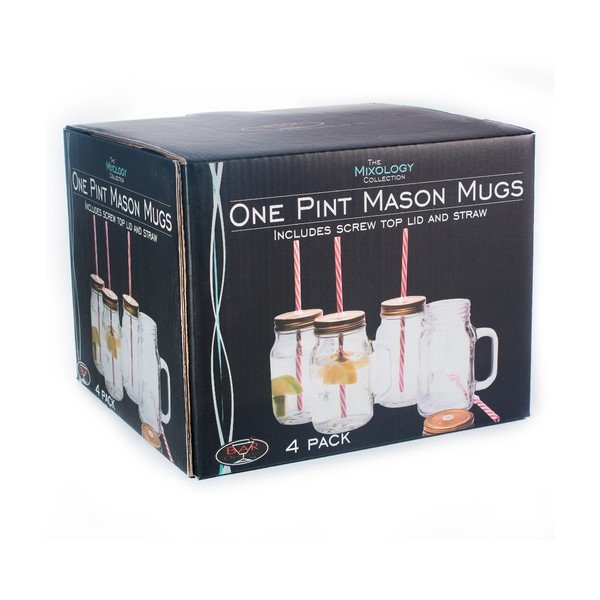 Sada 4 sklenic Original Products Mason, 620 ml-image-3