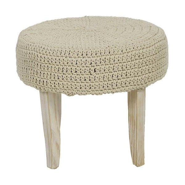 Pletená stolička Cream, 48x40 cm