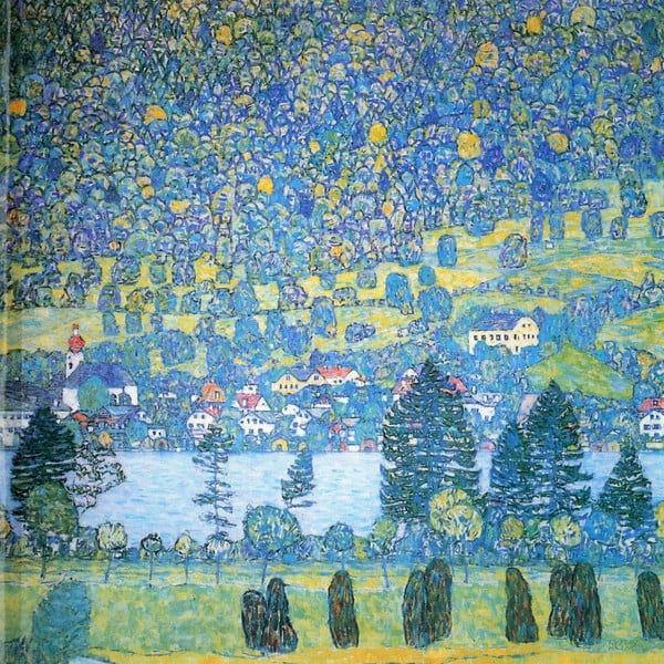 Maal - reproduktsioon 50x50 cm Lake, Gustav Klimt - Fedkolor