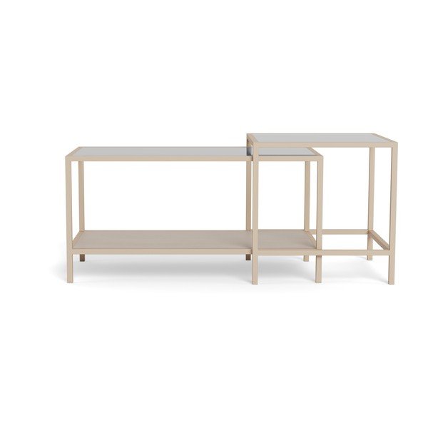 Hallid terasest diivanilauad 2tk komplektis 50x90 cm Seaford - Actona-image-1