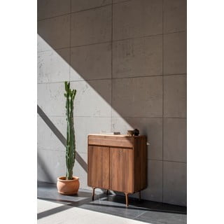 Pruun pähklipuidust kummut 90x110x45 cm Fawn - Gazzda