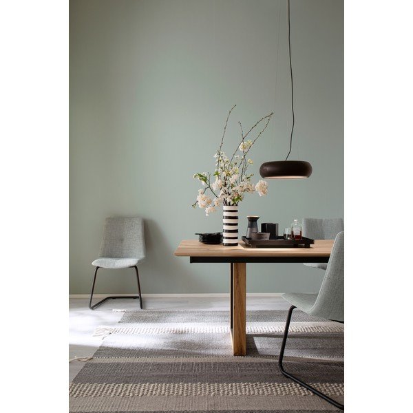 Must LED-dimmerdatav rippvalgusti metallist varjuga ø 40 cm Wood - Fischer & Honsel-image-1