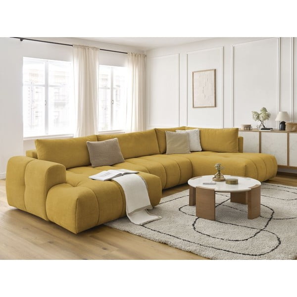 Sinepikarva nurgadiivanvoodi panipaigaga (vasak nurk/U-kujuline) Fuji - Bobochic Paris-image-1