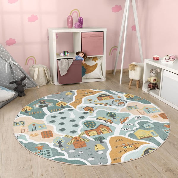 Pestav laste mänguvaip ø150 cm Farmer's Life - Mila Home-image-4