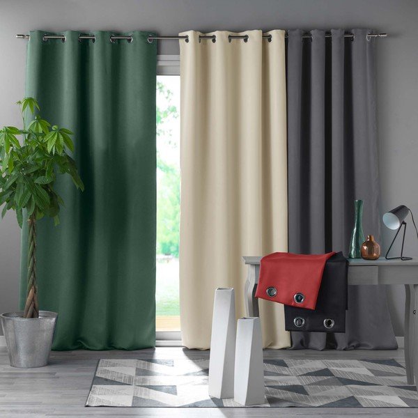 Kreemikas pimendav kardin 135x240 cm Occult - douceur d'intérieur-image-2