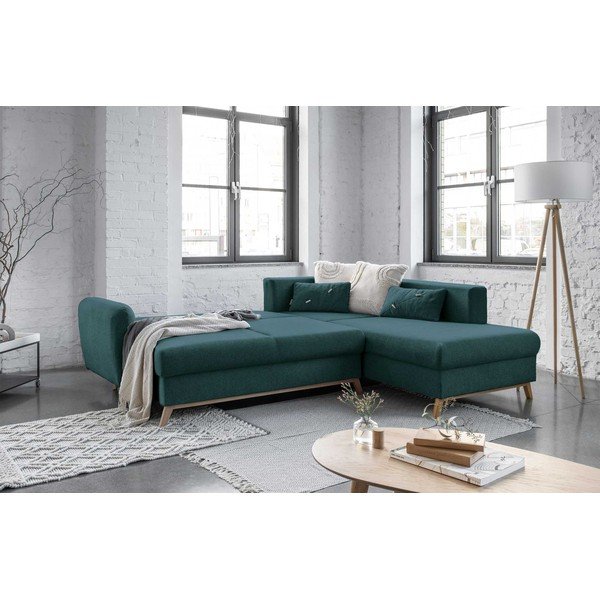 Türkiissinine nurgas diivanvoodi L, paremas nurgas Scandic Lagom - Miuform-image-4