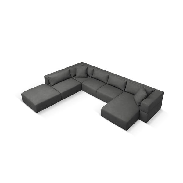 Tumehall U-kujuline diivan, vasak nurk Esther - Milo Casa-image-2