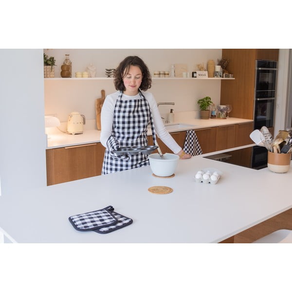 Puuvillased pajalapid 2tk komplektis Gingham - Tiseco Home Studio-image-1