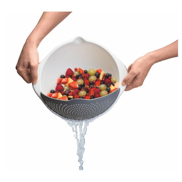 Valge kauss sõelaga 2in1 , Ø 28 cm - Metaltex-image-3