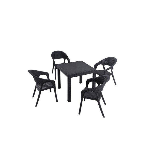 Antratsiitne aiamööbli komplekt 4-le Garden - Floriane Garden