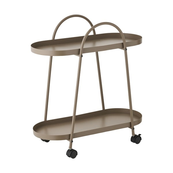 Metallist serveerimislaud ratastel 27,5x60 cm Empoli – House Nordic