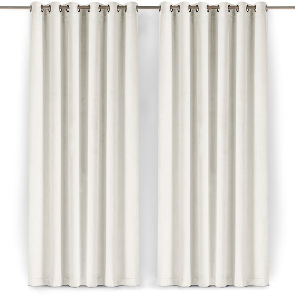 Kreem sametist pimendav kardin 140x225 cm Velto - Filumi-image-4