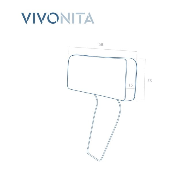 Světle zelená opěrka hlavy k pohovce Vivonita Harlem-image-1