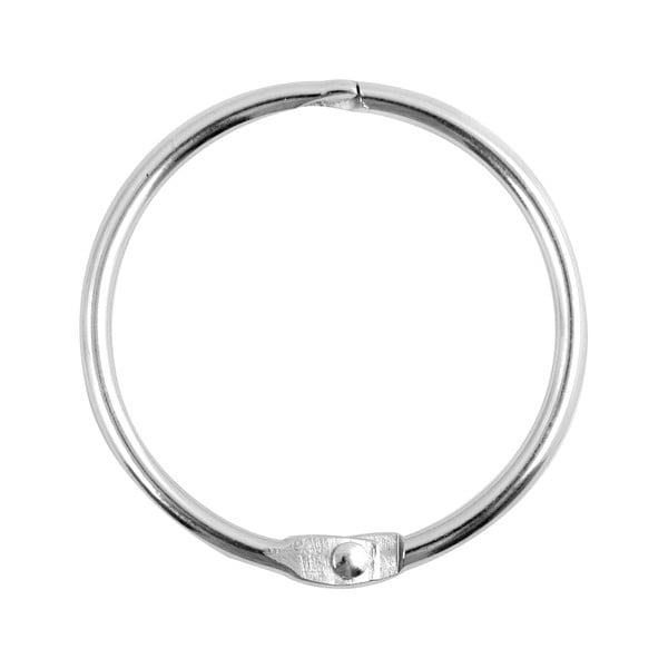 Matt-hõbedased dušikardina rõngad 12tk komplektis Ringo Small - Spirella