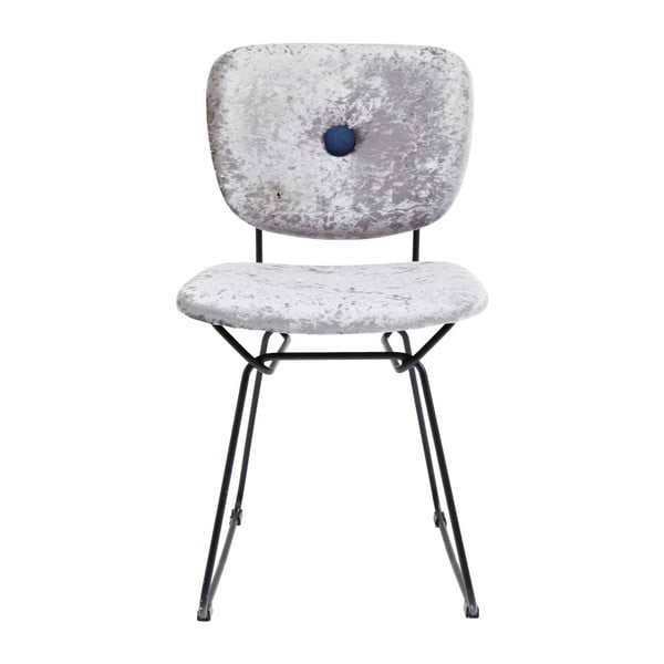 Šedá jídelní židle s ocelovou konstrukcí Kare Design Malmö