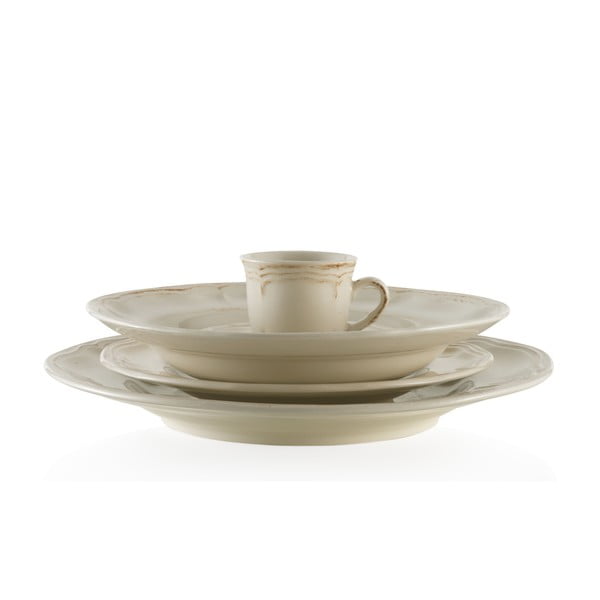 Jídelní keramický set Melange Cream