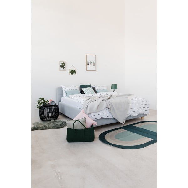 Helesinine kaheinimese voodi Leda, 180 x 200 cm - ProSpánek-image-1