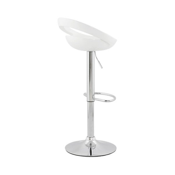 Bílá nastavitelná otočná barová židle Kokoon Design Venus-image-2