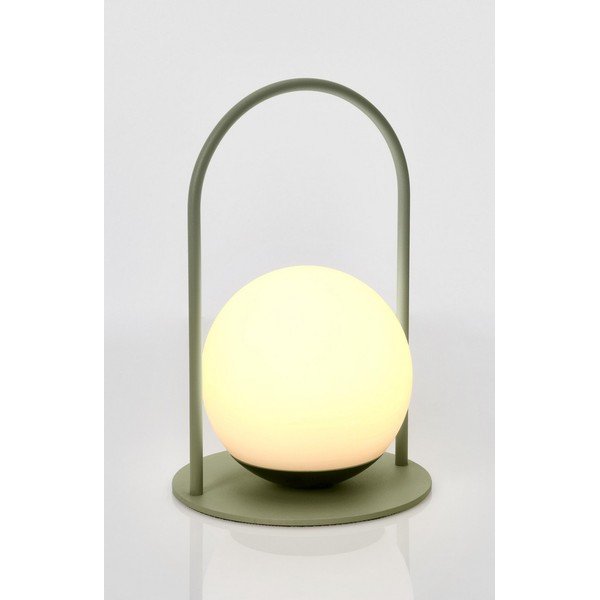 Roheline LED-laualamp hämardatava valgustugevusega ja plastvarjuga (kõrgus 21 cm) Pansy - Bizzotto-image-4