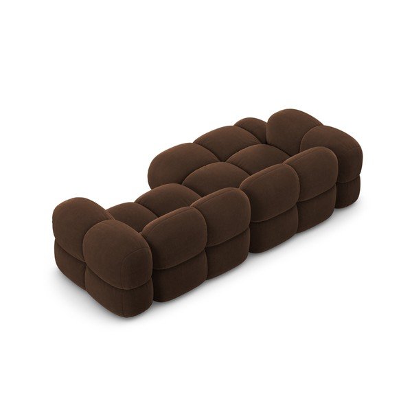  Tumepruun sametist nurgadiivan (vasak nurk/laiendiga) Loretto – Cosmopolitan Design-image-4