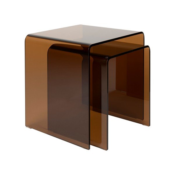 Klaasist küljelauad 2tk komplektis 40x45 cm Vetro - Dutchbone