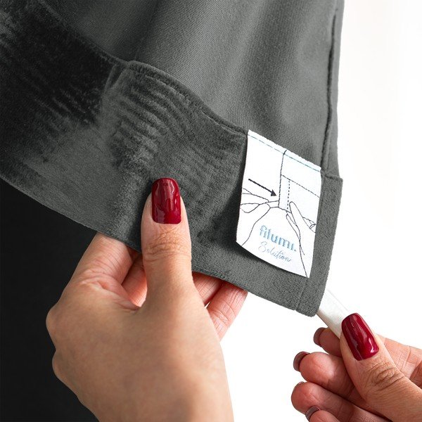 Tumehall sametist pimendav kardin 265x225 cm Velto - Filumi-image-4