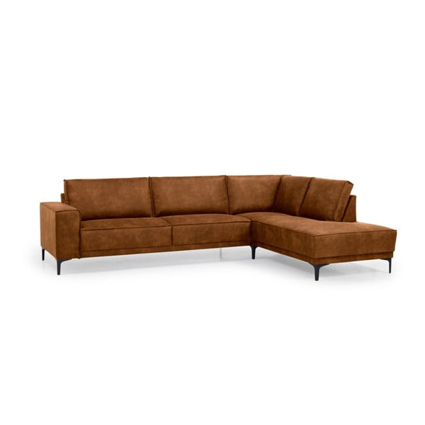 Helepruun kunstnahast nurgadiivan (parem nurk) Copenhagen - Scandic-image-2