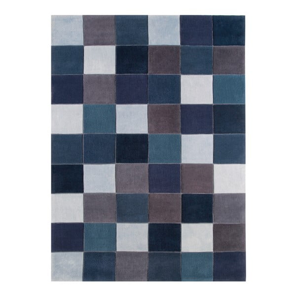 Koberec Asiatic Carpets Eden Pixel Blue, 60x120 cm