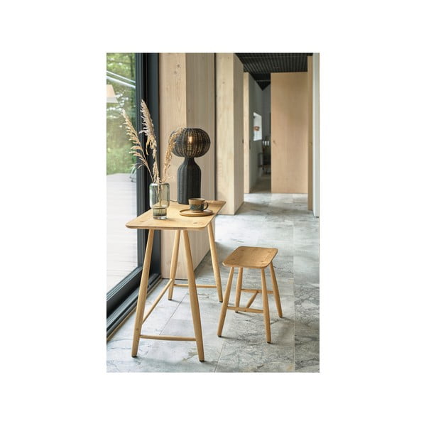 Must rotangist lambivarjuga laualamp (kõrgus 43 cm) Werna - Villa Collection-image-4