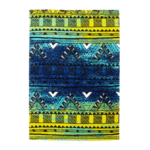 Koberec Aztec, green/blue, 120x170 cm