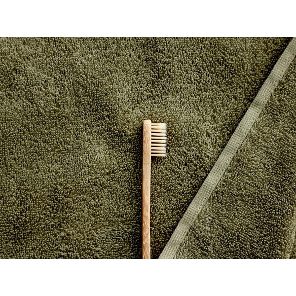Oliivroheline froteerätik orgaanilisest puuvillast, 100 x 50 cm Comfort Organic - Södahl-image-1