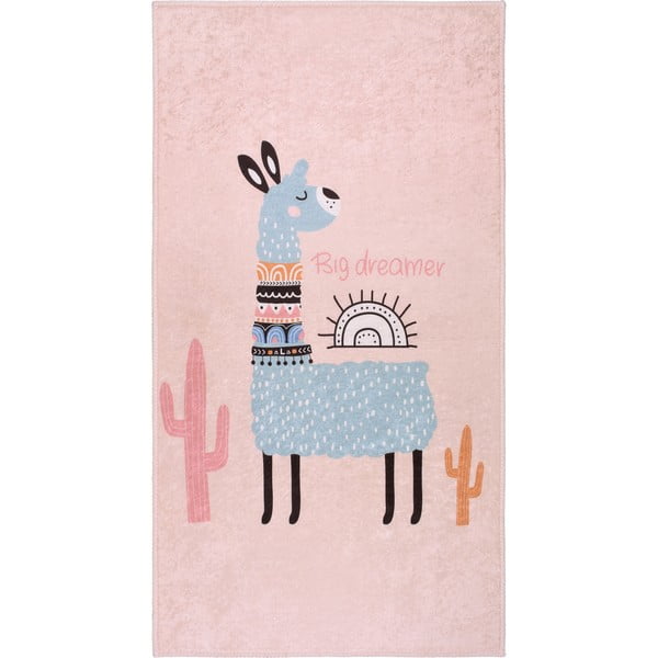 Roosa pestav laste vaip 80x120 cm Big Dreamer Camel - Vitaus