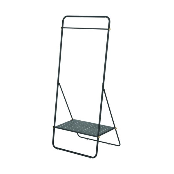 Must metallist mantlihoidja koos riiuliga Arlo - iDesign