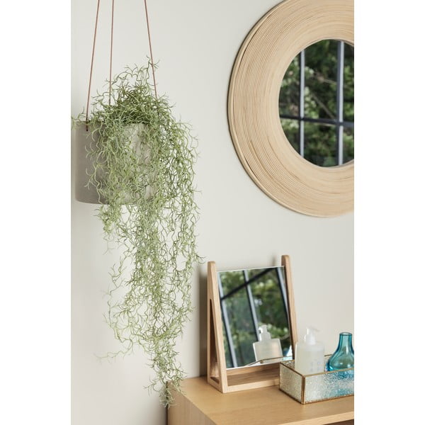 Bambusest raamiga seinapeegel ø 60 cm Blush - Hübsch-image-3