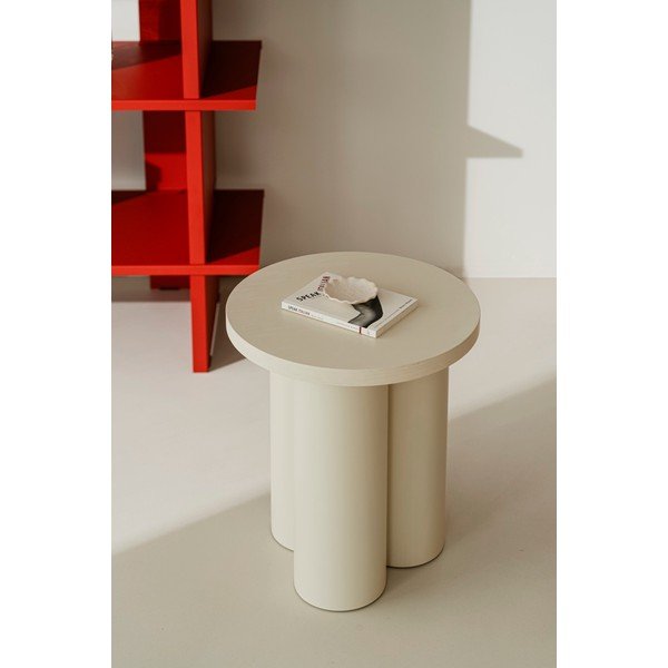 Beež taburet tuhavärvi dekooriga Oly - noo.ma-image-1