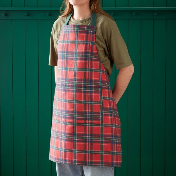 Puuvillane põll jõulumotiiviga Christmas Tartan Check - Catherine Lansfield-image-1