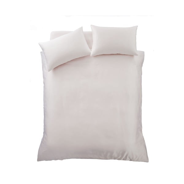 Roosa satiinist pikendatud voodipesu kaheinimesevoodile 230x220 cm Silky Soft - Catherine Lansfield