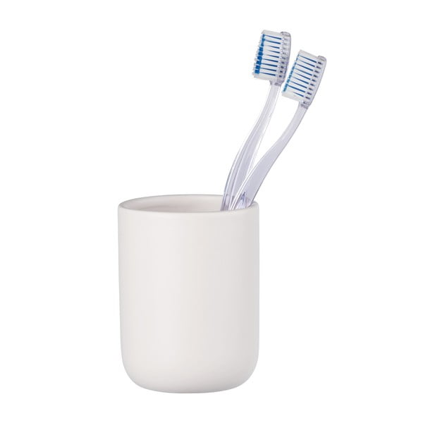 Valge keraamiline tass hambaharjade jaoks Olinda - Allstar-image-1