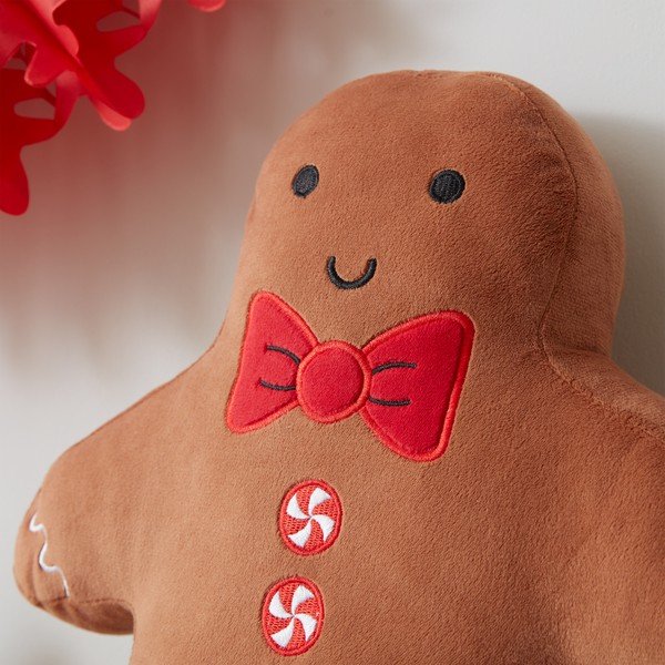 Sametist dekoratiivpadi jõulumotiiviga 28x37 cm Gingerbread - Catherine Lansfield-image-3