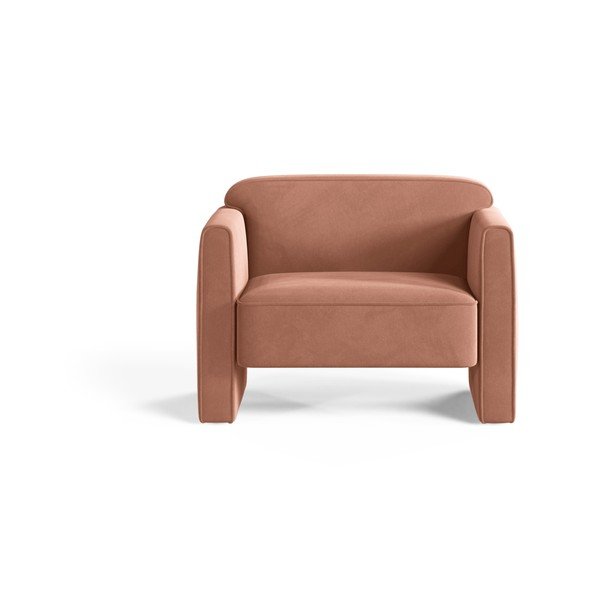 Roosa sametist tugitool Abby - Micadoni-image-1