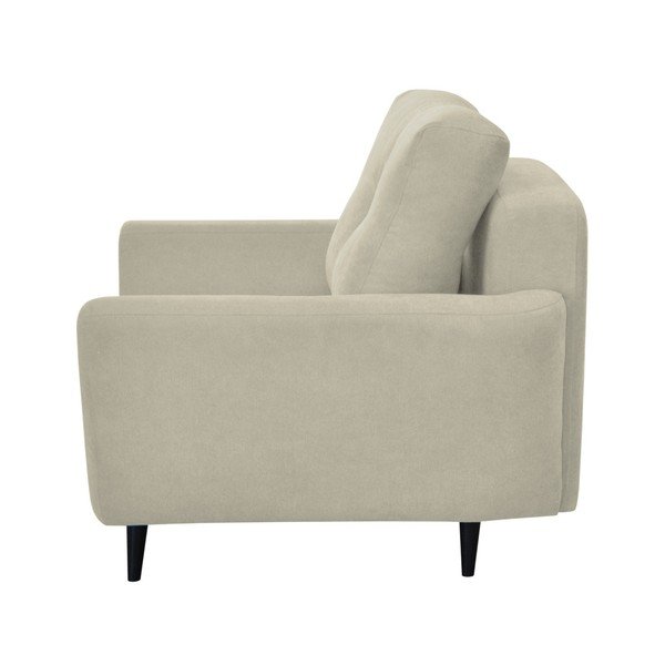 Krémové křeslo s tmavými nohami Mazzini Sofas Cedar-image-2