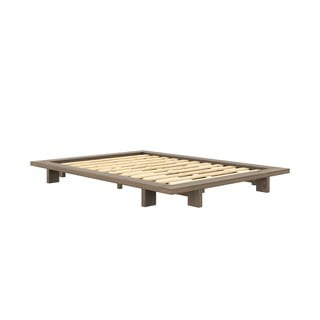 Pruunist männipuidust kaheinimesevoodi koos voodialusega 160x200 cm Japan – Karup Design